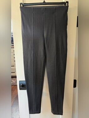 Classic Time & Tru Women's Charcoal Grey HerriNgbone Slim Pants S M (8-10) NWOT
